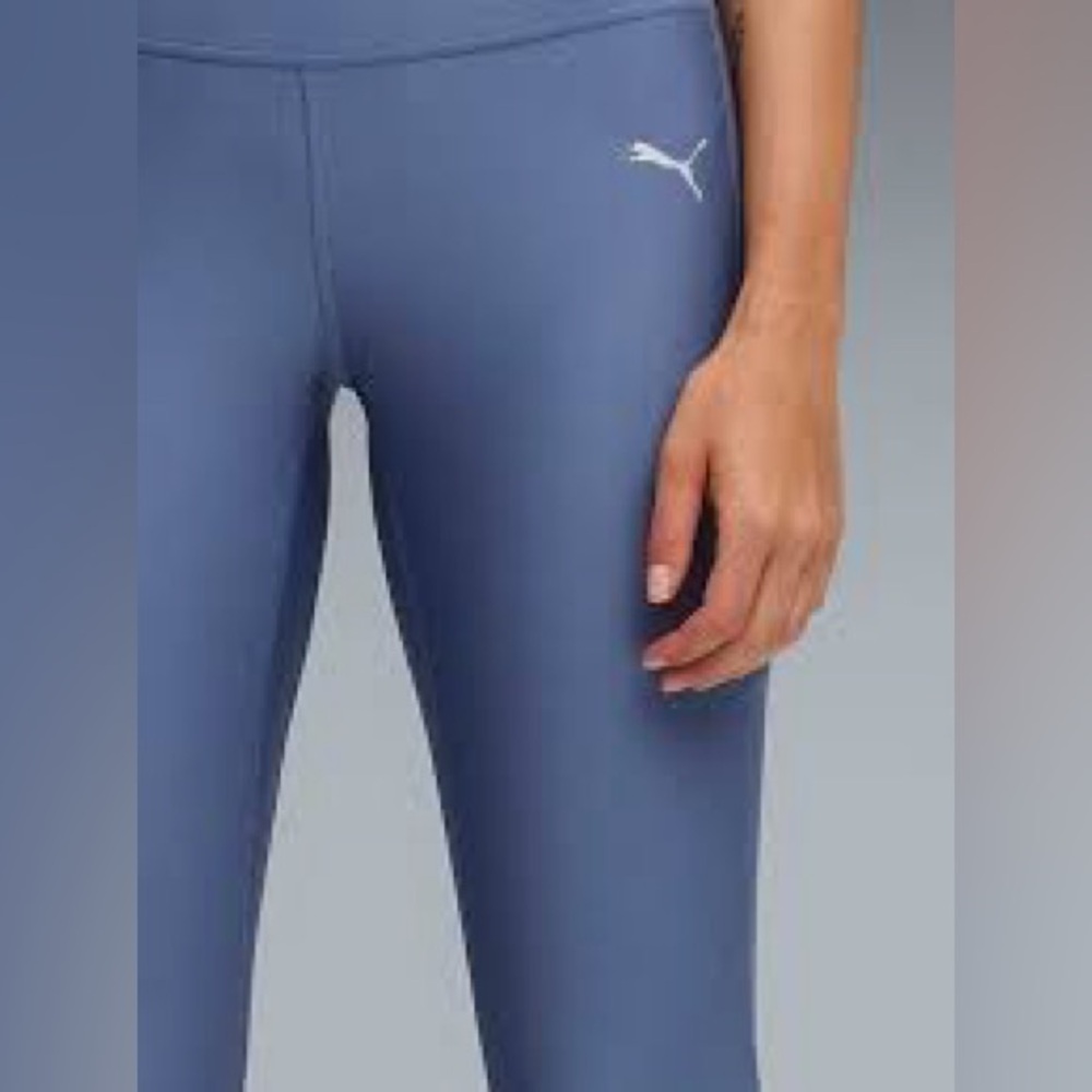 Puma Velocity High Waisted Women's Periwinkle Blue Leggings with Side Pockets